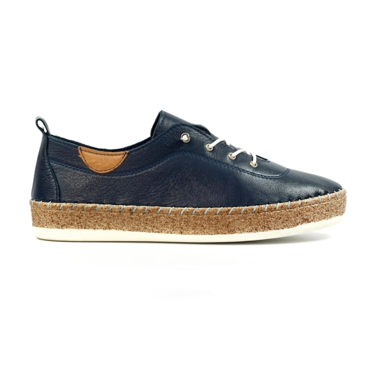 Lunar Evie Leather Plimsole
