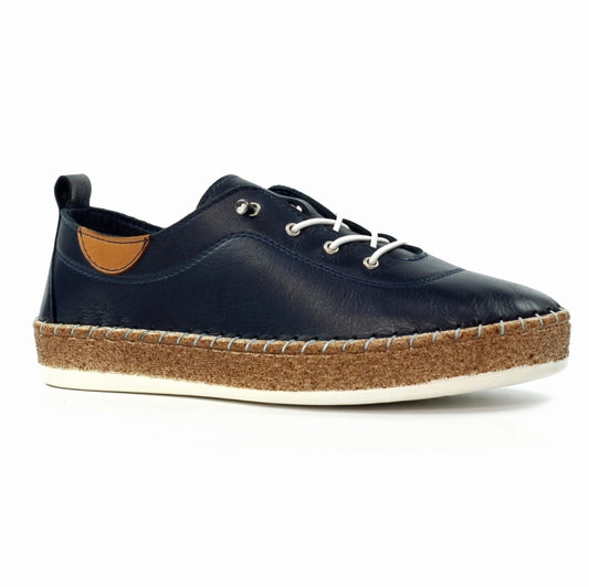 Lunar Evie Leather Plimsole