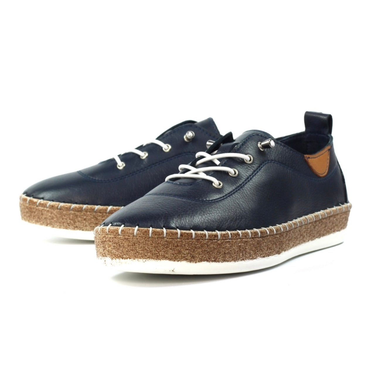 Lunar Evie Leather Plimsole