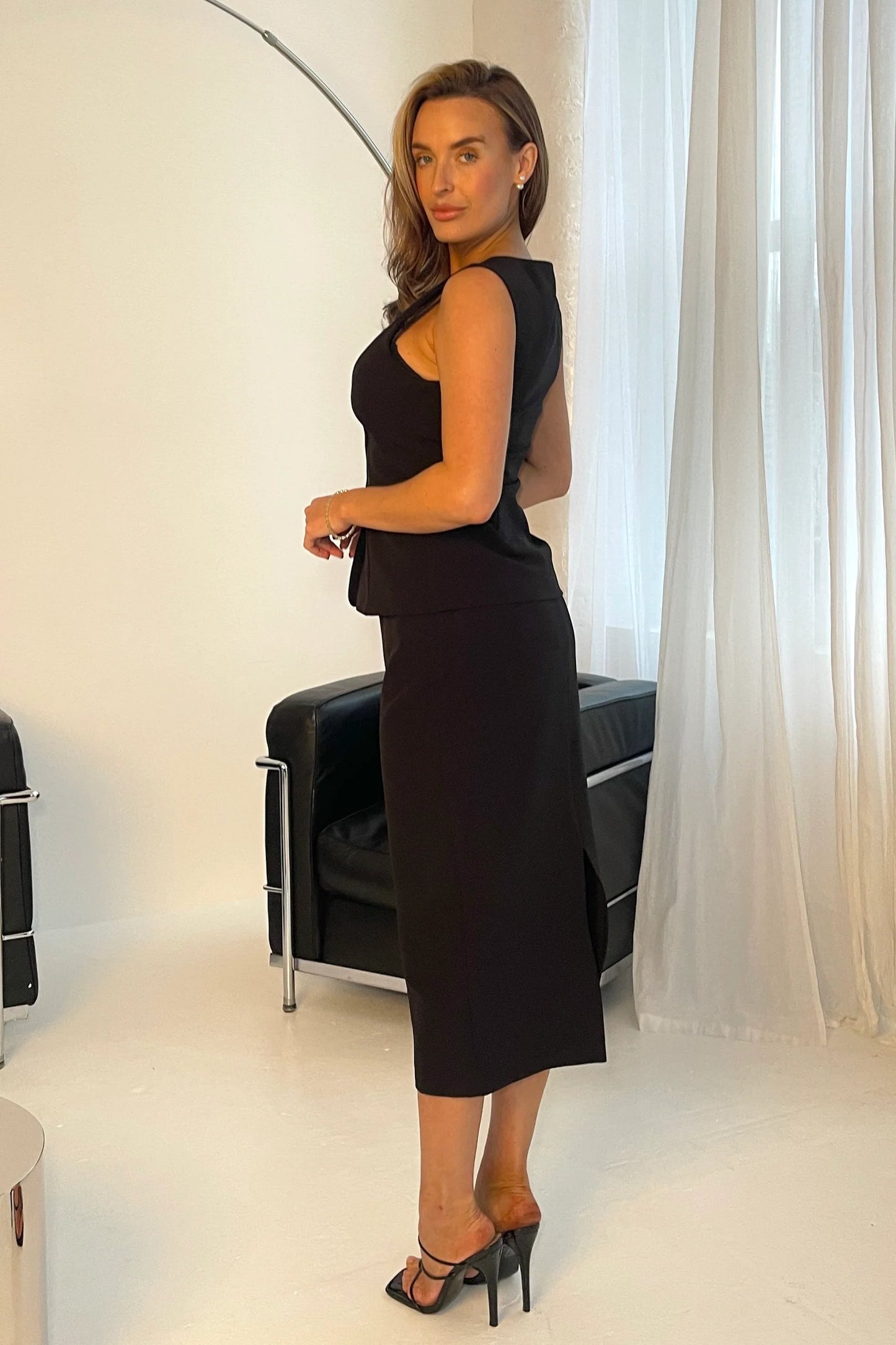 Lindy Reversible Midi Skirt