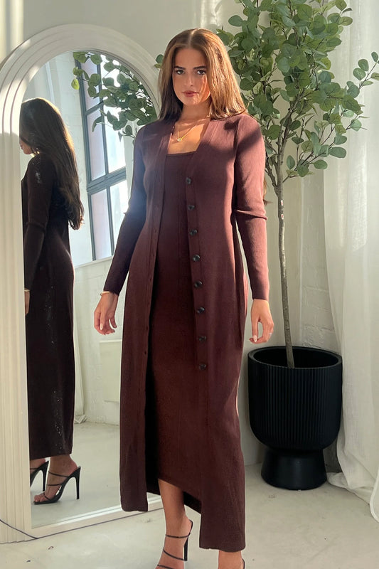 Chloe Longline Cardi Dress