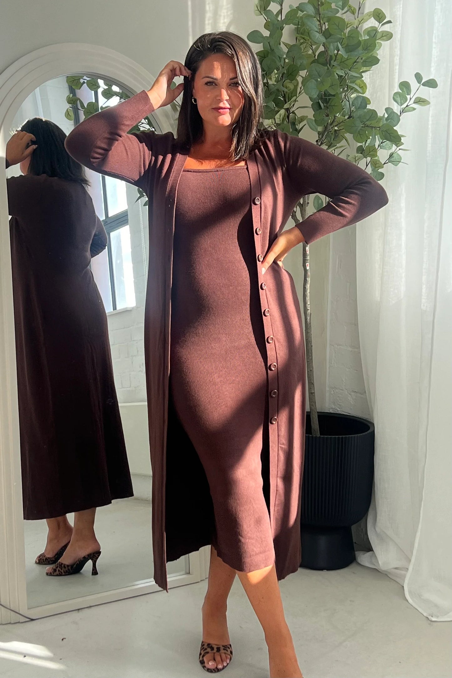 Chloe Longline Cardi Dress