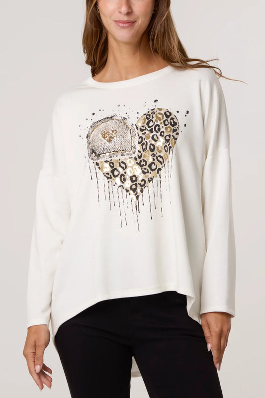 Harley Embellished Heart Sweatshirt