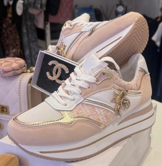 Xara Jewel Bee Embellished Trainer